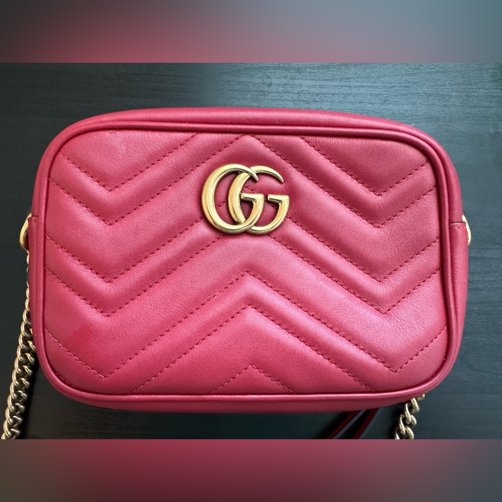 Authentic Gucci marmont camera bag